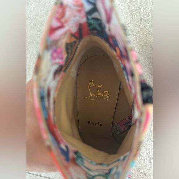 CHRISTIAN LOUBOUTIN Epic Booty Leather Printed Ankle Boots 70 EU 36.5 US 6.5 - Picture 9 of 10